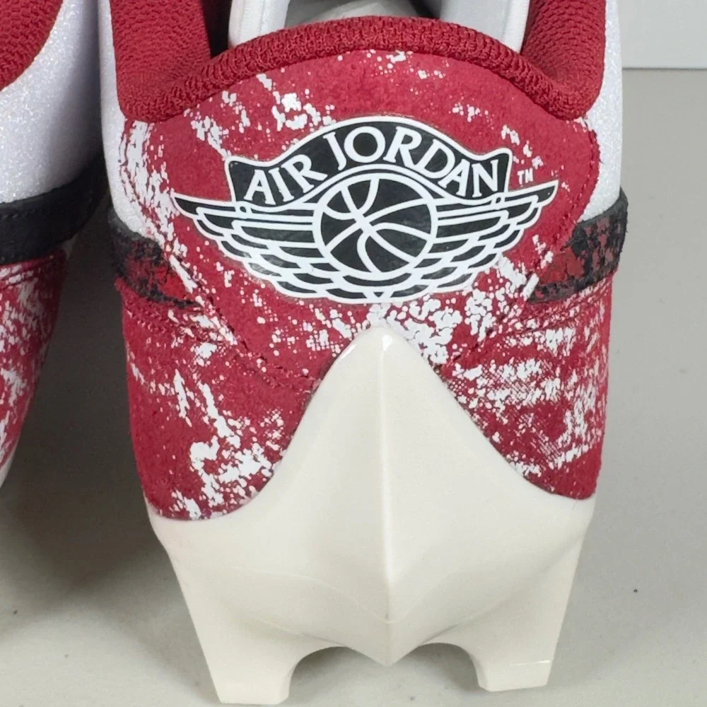 Jordan 1 Low Vapor Edge Oklahoma Sooners OU PE Football Cleats Mens Size 11